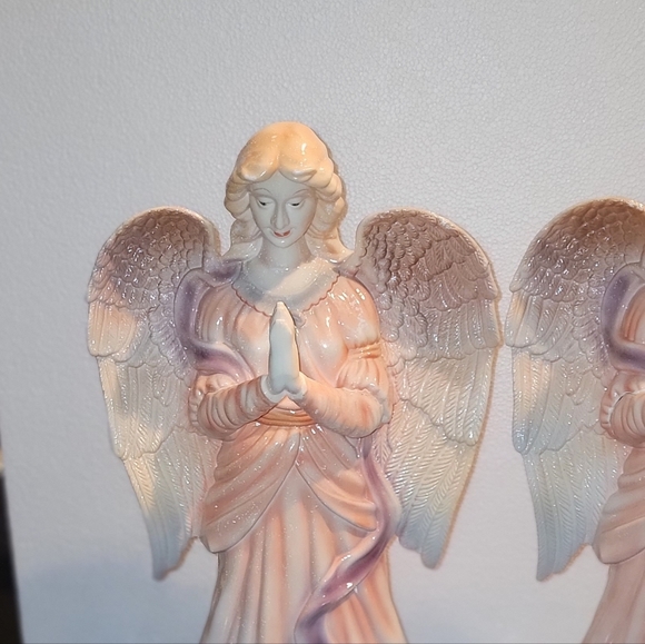 A PAIR OF VINTAGE ANGELS CHERABUN SCULPTURE FIGURINE 17" - Picture 10 of 10